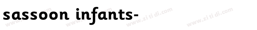 sassoon infants字体转换 sassoon infants字体转换